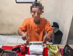 Sempat Kabur dan Buang BB, Kurir Sabu 1,010 Gram di Tapung Dibekuk Polres Kampar