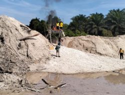 Resahkan Warga, PETI di Muara Lembu Dimusnahkan Polsek Singingi